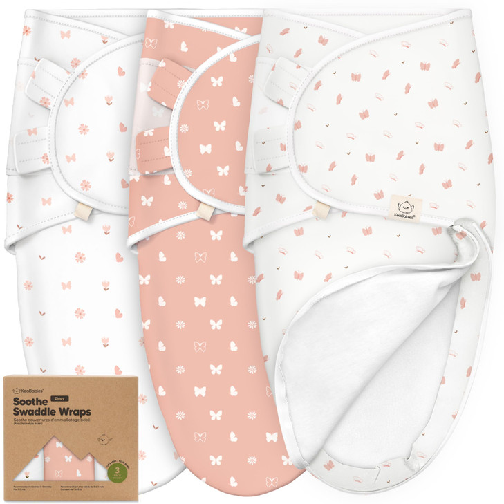 Baby Swaddle Sleep Sacks with Zipper - 3-Pack Swaddles for Newborns 0-3 Months, Infant, Baby Girls, Boys, Soft & Durable Newborn Sleep Sack, Easy Dia