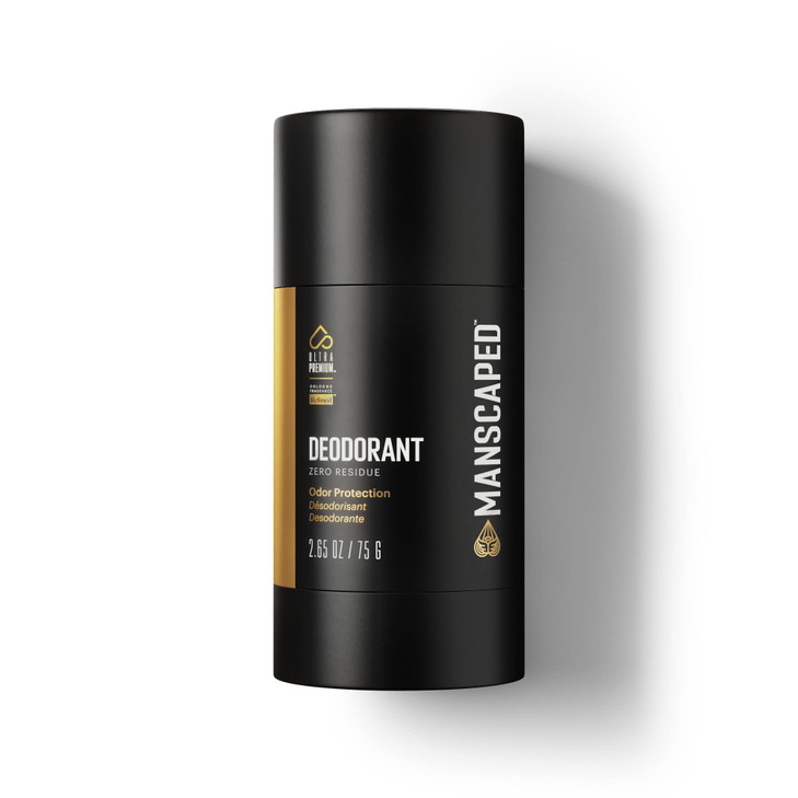MANSCAPED® UltraPremium Deodorant, Aluminum-Free Clear Formula, Soft and Comfortable with Cologne-Quality Fragrance for Under Arm Odor Protection, 2.