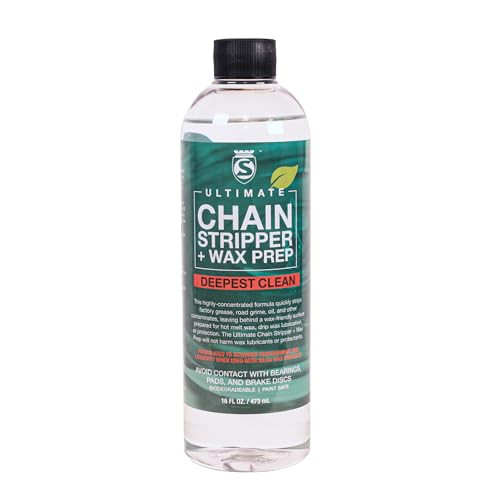 SILCA Ultimate Chain Stripper and Wax Prep, 16 oz - Quick One-Step Bike Chain Cleaner & Degreaser for Road, Gravel & MTB Bicycle Chains, Easy and Res