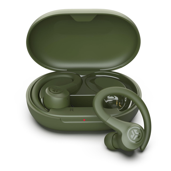 JLab Go Sport+ Wireless Workout Earbuds Featuring C3 Clear Calling, Secure Earhook Sport Design, 35+ Hour Bluetooth Playtime, 3 EQ Sound Settings, an