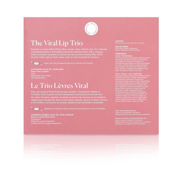 Naturium The Viral Lip Trio - Phyto-Glow Lip Balm With Shea Butter & Squalane