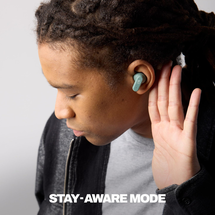 Skullcandy Dime Evo Wireless Earbuds, Bluetooth Headphones, Noise Isolating Fit, Up to 36 Hours Battery, Microphone for iPhone Android, Easy Carry wi