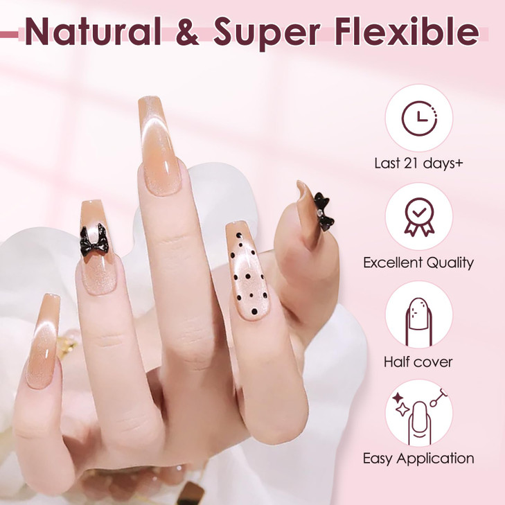 500PCS Clear Coffin Nails Tips - Short Nails Tips for Acrylic Nails Professional, Half Cover Fake Nails,10 Size Ballerina Nail Tips False Nails Frenc