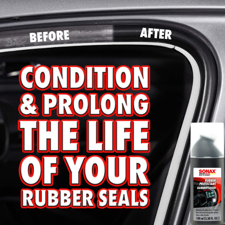 SONAX Rubber Protectant | GummiPfleger | Rubber Trim and Seal Conditioner | Prevents Sticking in Winter | Easy Application | Prolongs Rubber Seals |