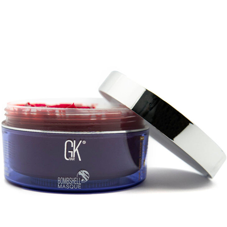 GK HAIR Global Keratin Red Red Bombshell Masque (7.05 Fl Oz/200 g) Semi-Permanent Long Lasting Hair Toning Color Pigments Moisturizing Styling and Co