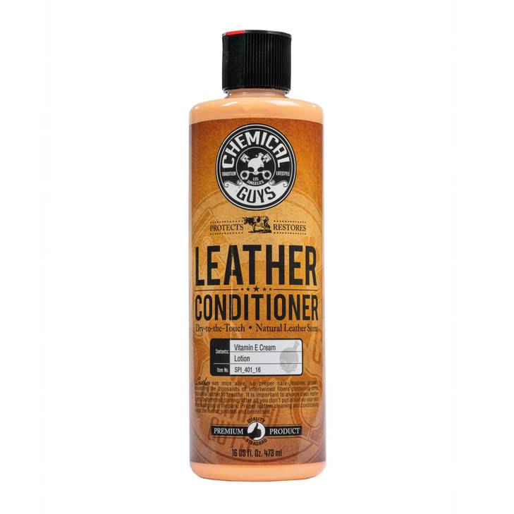 Chemical Guys Leather Conditioner, Vintage Series - Conditions, Nourishes, and Protects Natural, Synthetic, and Faux Leather Seats, Interiors, Appare