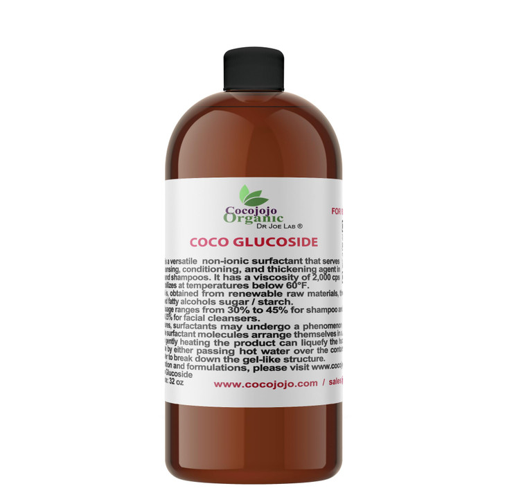 Dr Joe Lab Coco Glucoside Natural Surfactant - Surfactants for Soap Making, Coco Glucoside, DIY Shower Gel, Skin Care, Body and Face Wash, Plant Deri