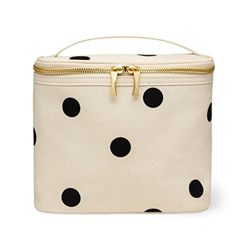kate spade new york Insulated Lunch Tote, Small Lunch Cooler, Cute Lunch Bag for Women, Thermal Bag with Double Zipper Close and Carrying Handle, Lar