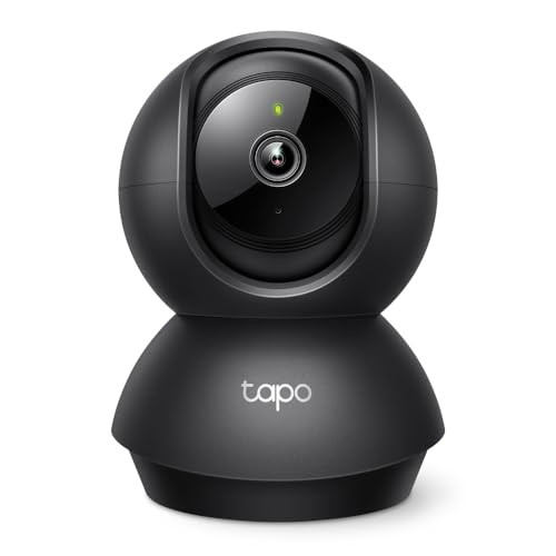 Tapo 2K Indoor Pan/Tilt Wired Security Camera - Works as a Baby Monitor & Pet Camera, Motion Detection, 2-Way Audio, Siren, Night Vision, Subscriptio