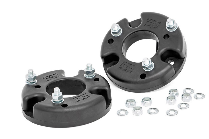 Rough Country 2" Leveling Kit for Ford F-150 (2009-2026) & Ford Raptor (2017-2018) - Bolt-on Strut Spacer, Fits up to 33" Tires
