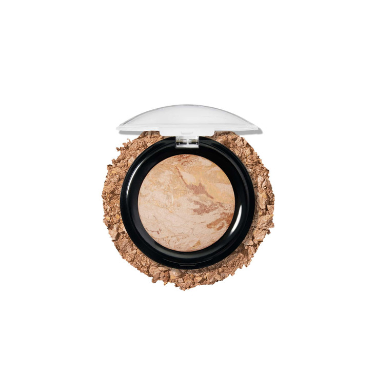 LAURA GELLER NEW YORK Award-Winning Baked Balance-n-Brighten To Go Travel Size Color Correcting Powder Foundation - Medium - Buildable Light to Mediu