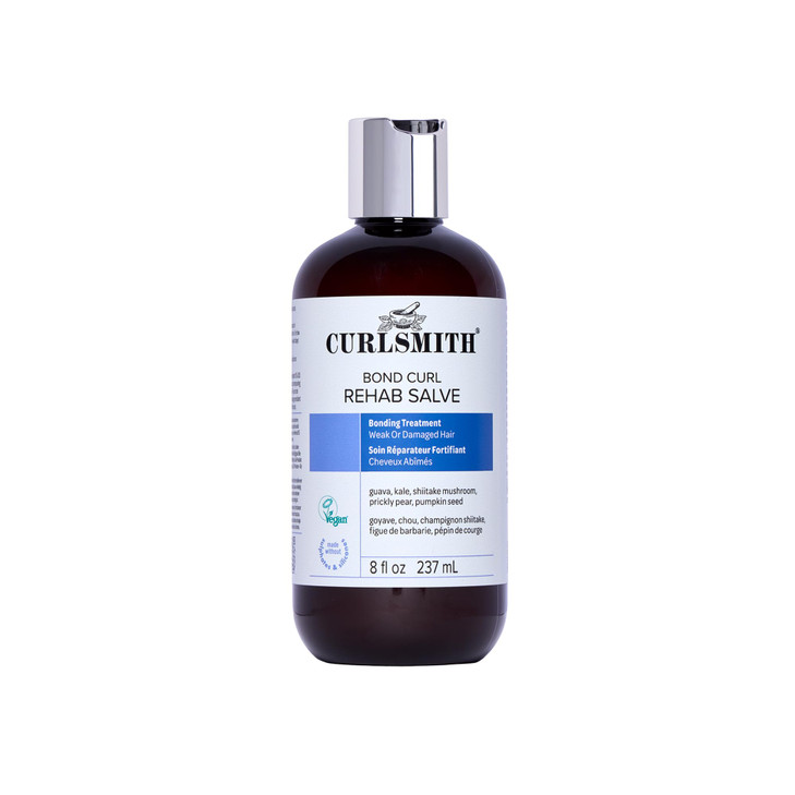 Curlsmith Bond Curl Rehab Salve - Protein-Rich Treatment, Bond-Building Hair Treatment, For All Curl Types, Vegan & Cruelty Free (8 oz)