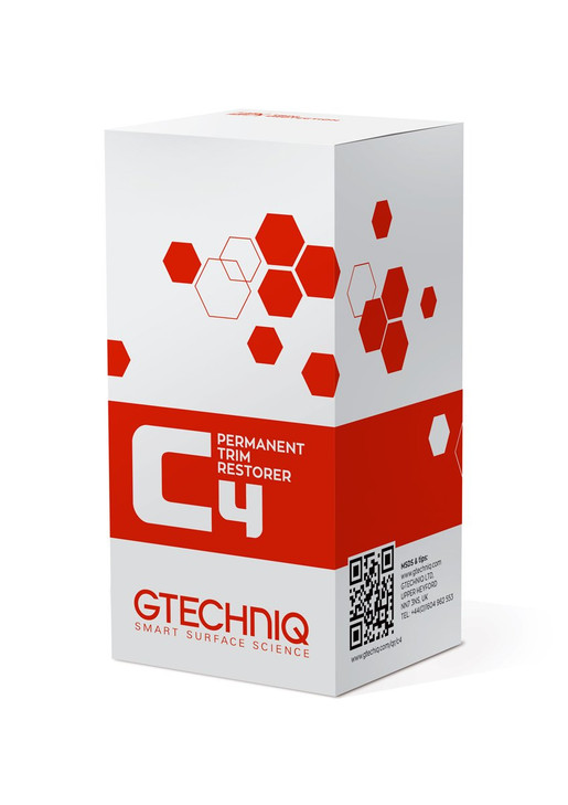Gtechniq C4 Permanent Trim Restorer 30ml - Revitalizes Faded Trim | Restores Faded Plastic Trim, UV Resistant Coating for Long-Term Protection, Keeps