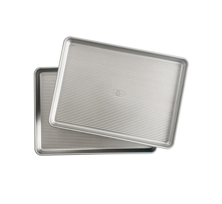 USA Pan Global Nonstick Aluminum Half Sheet Pan, Set of 2