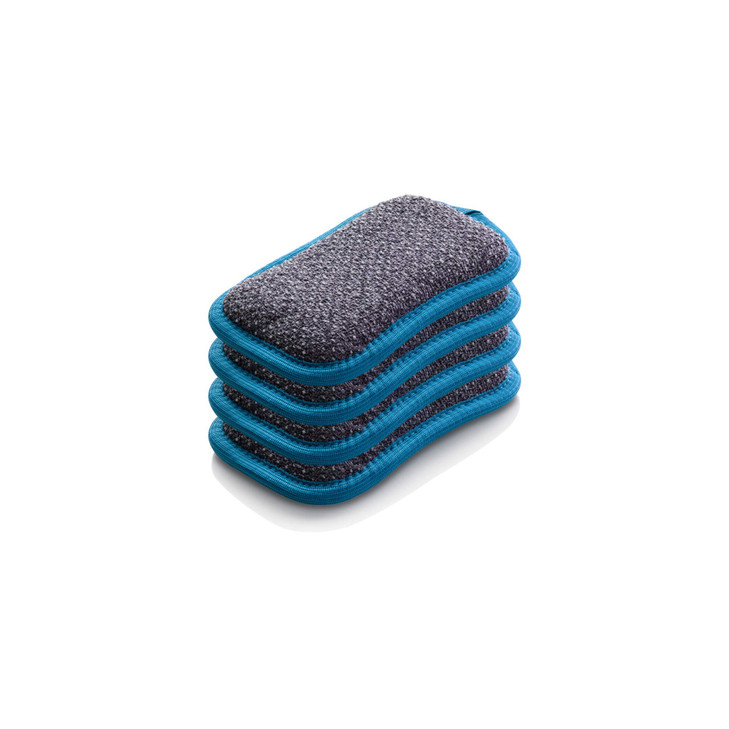 E-Cloth Washing Up Scrub Pad - Microfiber Sponge for Cleaning, Reusable Kitchen Sponge for Dishes & Sink, Non Scratch, Multi Purpose Scrubber, Machin
