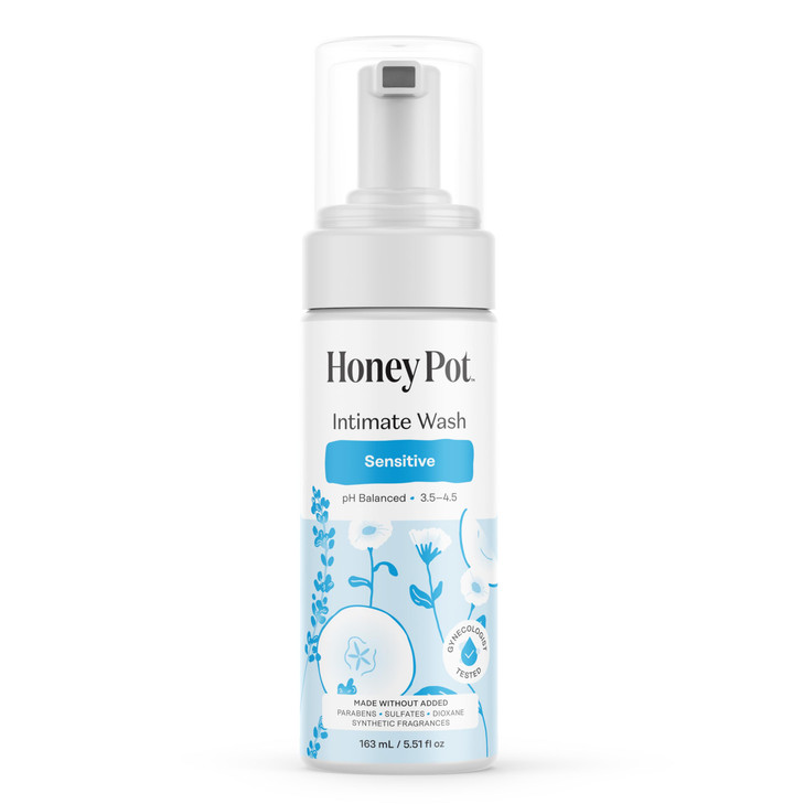 The Honey Pot Company - Sensitive Feminine Wash - Herbal Infused - PH Balanced Plant Based Natural Hygiene Products - 5.51 Fluid Oz