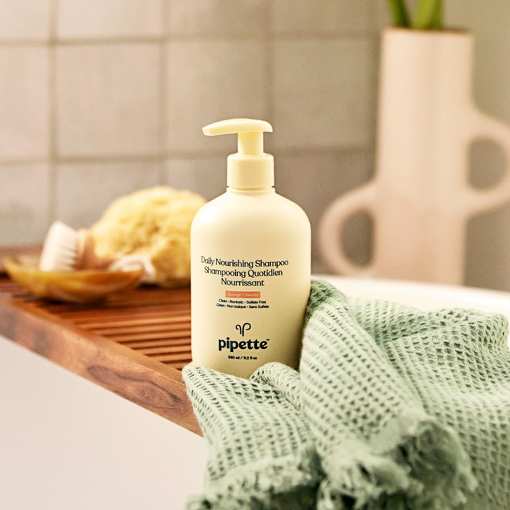 Pipette Daily Nourishing Shampoo and Conditioner Duo, Clean, Tear-Free Shampoo For Kids, Detangling Conditioner For Kids, Sulfate-Free, Paraben-Free,