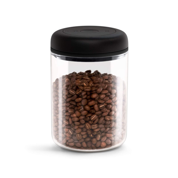 Fellow Atmos Vacuum Coffee Canister & Food Storage Container - 1.2 Liter Canister holds up to 16 oz of Coffee Beans - Airtight Food Storage Container