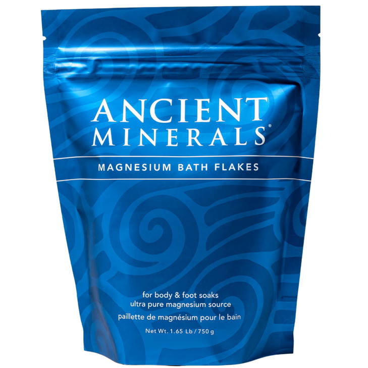 Ancient Minerals Magnesium Bath Flakes of Pure Genuine Zechstein Chloride - Resealable Magnesium Supplement Bag that Will Outperform Leading Epsom Sa
