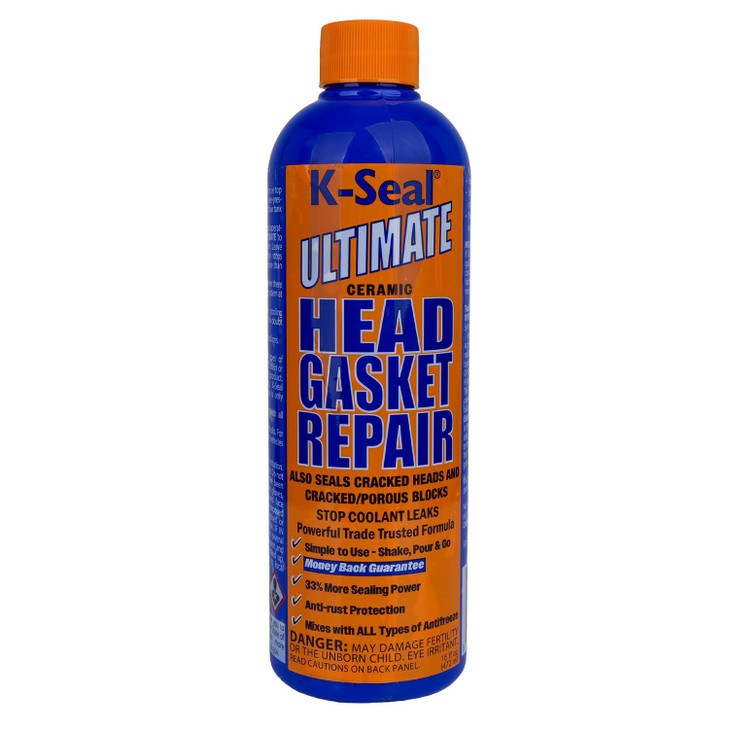 K-Seal ST3501 Pour and Go Head Gasket Sealer, 16oz, Permanent Repair for Blown Head Gaskets, Cracked Heads and Blocks