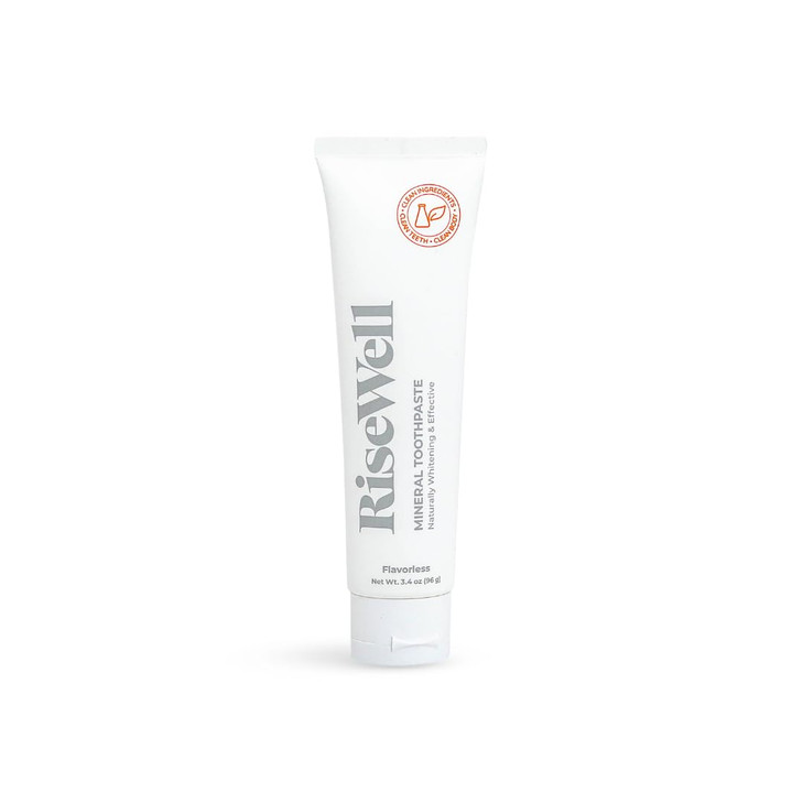 RiseWell Mineral Unflavored Toothpaste - Hydroxyapatite Flavorless Toothpaste - Made in the USA, Natural Teeth Whitening, SLS-Free - Made by Dentists