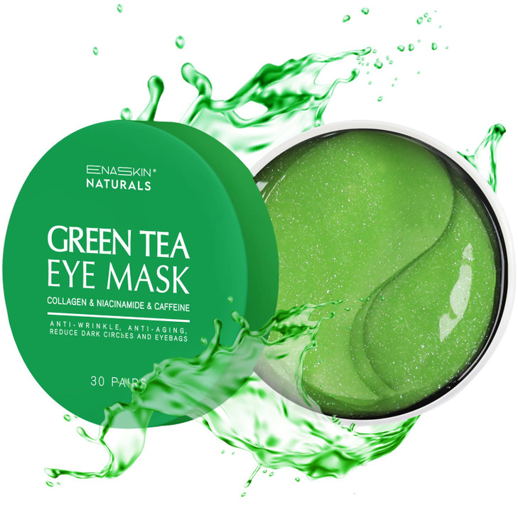 Under Eye Patches for Dark Circles: 30 Pairs Green Tea Eye Gels Pads - Reduce Eye Bags, Wrinkles & Puffy - Skin Treatment Mask Retinol Collagen - Ant
