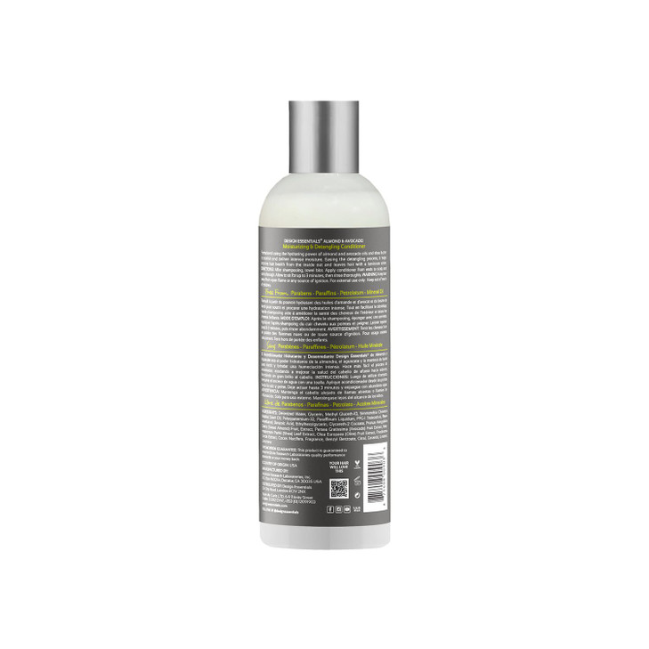 Design Essentials Almond & Avocado Moisturizing & Detangling Conditioner with Shea Butter & Coconut, Conditioner for Natural Hair, 12 oz
