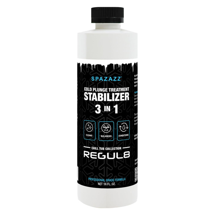 Spazazz Regul8 Cold Plunge Water Stabilizer  Chlorine-Free Water Treatment for Ice Baths & Cold Plunge Tubs  Balances & Conditions, Safe on Skin, P