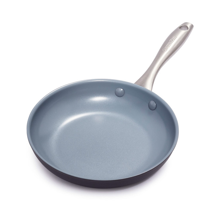 GreenPan Lima Hard Anodized 8" Frying Pan Skillet Nonstick, Ceramic Nonstick, PFAS-Free Nontoxic Pots and Pans, Oven & Broiler Safe, Stainless Steel