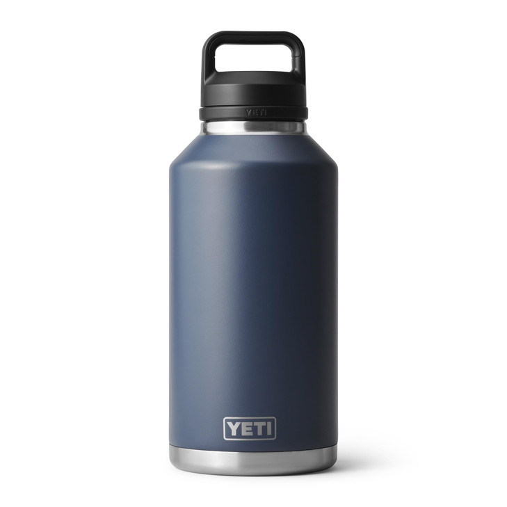 YETI Rambler 64 oz Bottle, Vacuum Insulated, Leakproof, Stainless Steel with Chug Cap, Navy