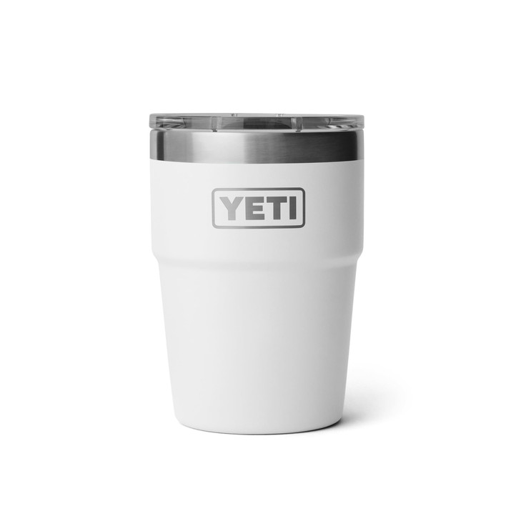 YETI Rambler 16 oz Stackable Tumbler, Vacuum Insulated, Stainless Steel with MagSlider Lid, White