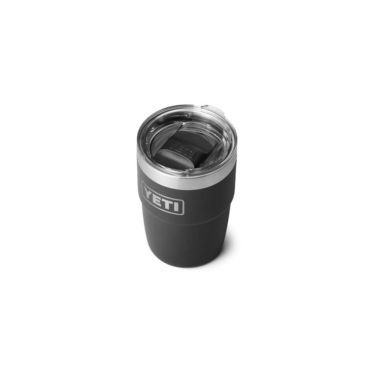 YETI Rambler 8 oz Stackable Cup, Stainless Steel, Vacuum Insulated Espresso Cup with MagSlider Lid, Tropical Pink