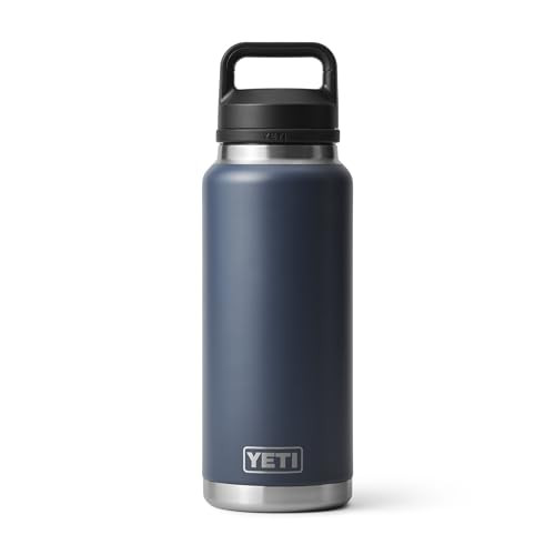 YETI Rambler 36 oz Bottle, Vacuum Insulated, Stainless Steel with Chug Cap, Navy