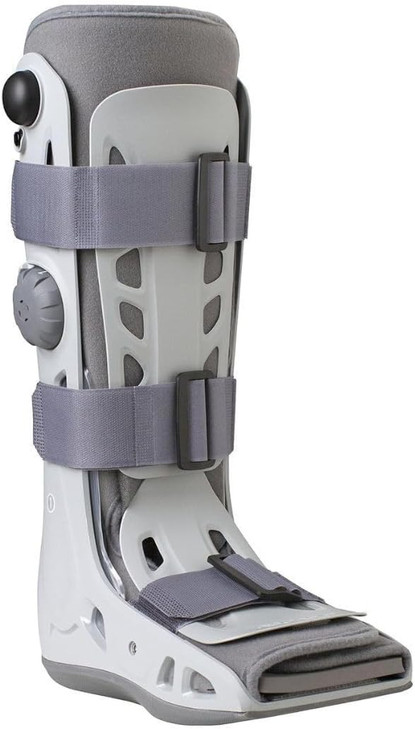 Aircast AirSelect Standard Walker Brace and Walking Boot with SoftStrike Technology and Semi-Rigid Shell (Medium, Gray)