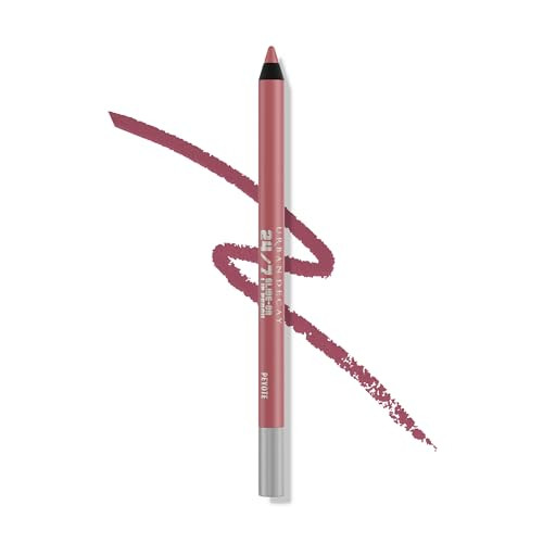 URBAN DECAY 24/7 Glide-On Waterproof Lip Pencil (Peyote - Metallic Dusty Mauve Rose), Smudge-Proof, Longwearing Lip Liner, Smooth & Creamy Colors, Mo