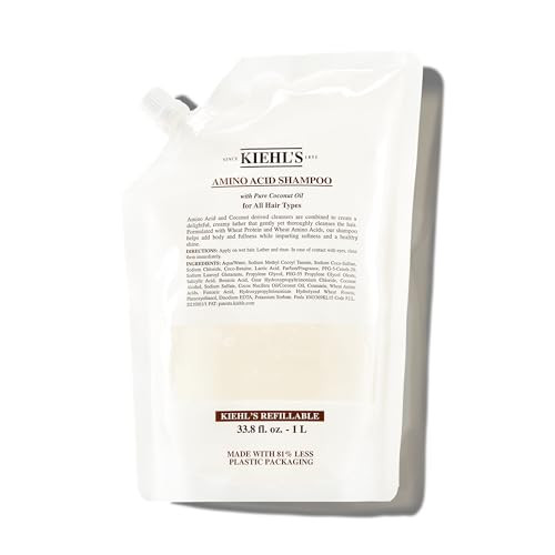 Kiehl's Amino Acid Shampoo, with Coconut Oil to Clarify and Cleanse, Helps Strengthen, Prevent Breakage, Suitable for All Hair Types, Paraben-Free -