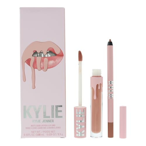 Matte Lip Kit - 700 Bare by Kylie Cosmetics for Women - 2 Pc 0.10oz Matte Liquid Lipstick, 0.03oz Lip Liner