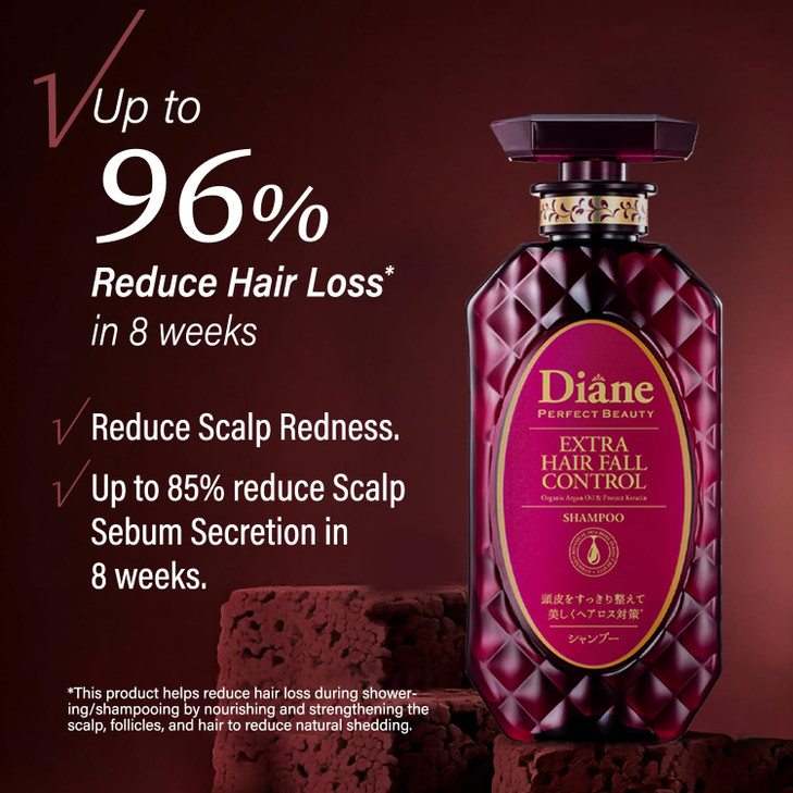 Moist Diane Hair Thickening Shampoo for Men, Hair Thinning Shampoo for Women by Keratin, Marine Protein, Ginseng & Wasabi Extract, Argan Oil SHAMPOO