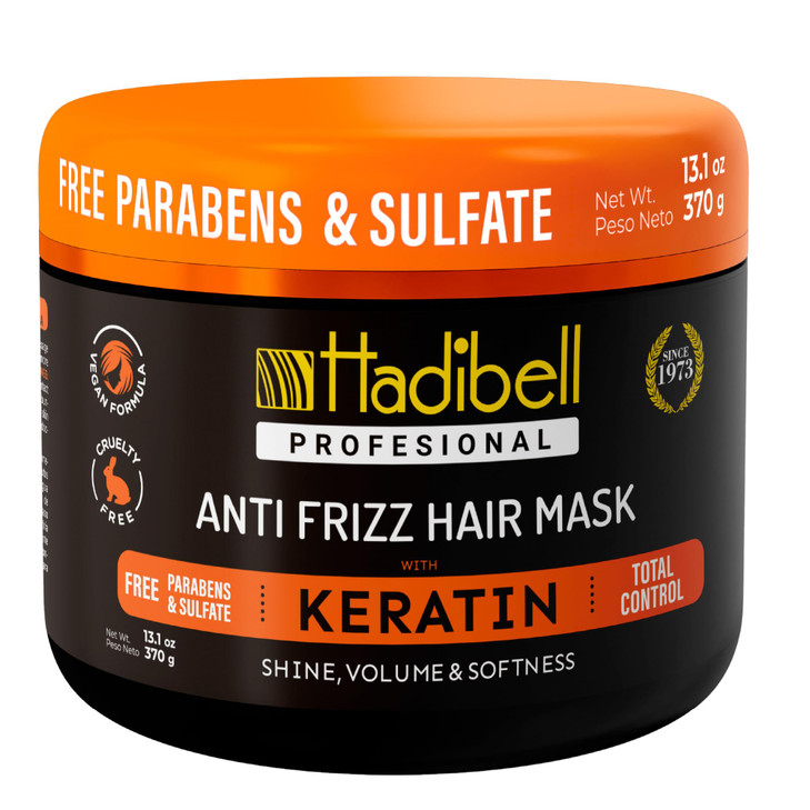 Hadibell Keratin Hair Mask Treatment 13.1 OZ, Deep Hair Care Treatment for Damaged Hair, Boost Hair Growth for Damaged Hair, Nourishing Repair & Friz