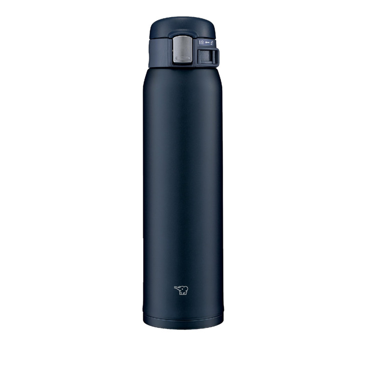 Zojirushi (ZOJIRUSHI) Water bottle direct drinking [One-touch open] Stainless mug 600ml Navy SM-SF60-AD