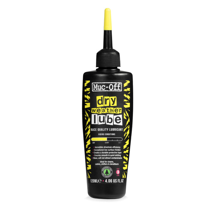 Muc-Off Bio Dry Bike Chain Lube 50ml Wax-Based Formula for Smooth Gear Shifts | Creates Protective Layer and Reduces Friction | Pipette System for Ea