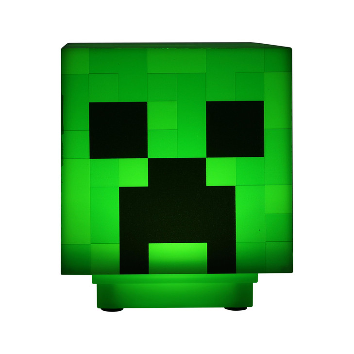 Paladone Minecraft Creeper Desk Light with Official Creeper Sounds, Handheld Night Light for Kids Room or Gamer Décor - Licensed Minecraft Gifts