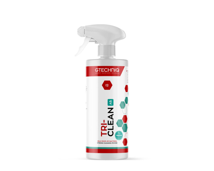 Gtechniq I2 Tri-Clean All-Surface Cleaner 16.9 fl oz | Car Interior Odor Absorber, Ensures Surfaces Remain Fresh, Removes Dirt Attracting Residues, S