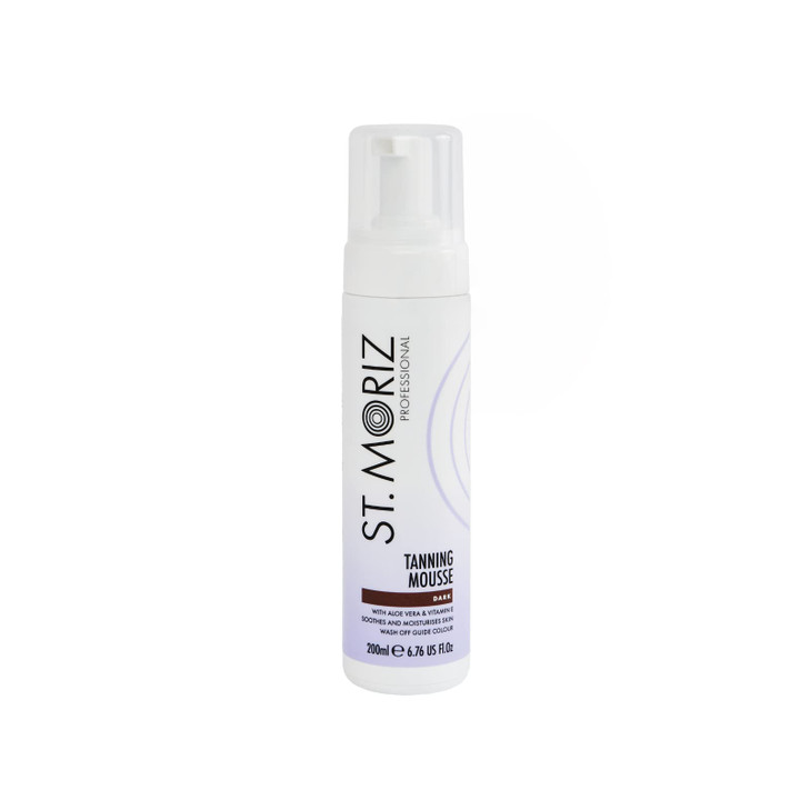St Moriz Professional Dark Self Tanner Mousse - Sunless Instant Self Tanning Foam for a Deep, Natural Looking Fake Tan - With Aloe Vera & Vitamin E (