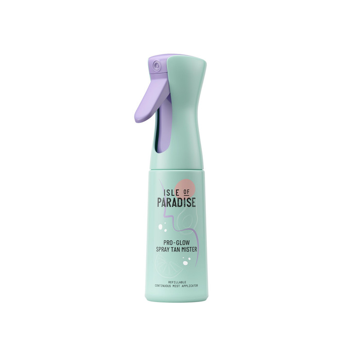 Isle of Paradise Pro Glow Spray Tan Mister, Refillable 360° Continuous Mist Bottle for Smooth, Streak-Free Self-Tanner Application, For Self-Tan Wate