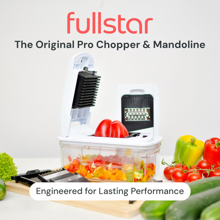 Fullstar Mandoline Slicer for Kitchen - Vegetable Chopper, Onion Potato Food Veggie Fruit Slicer and Cutter with Container, Kitchen Gadgets & Gifts,