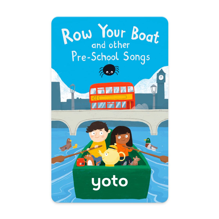 YOTO Row Your Boat & Other Pre-School Songs  Kids Musical Card for Use with Player & Mini All-in-1 Audio Device, Screen-Free Listening with Fun Sing