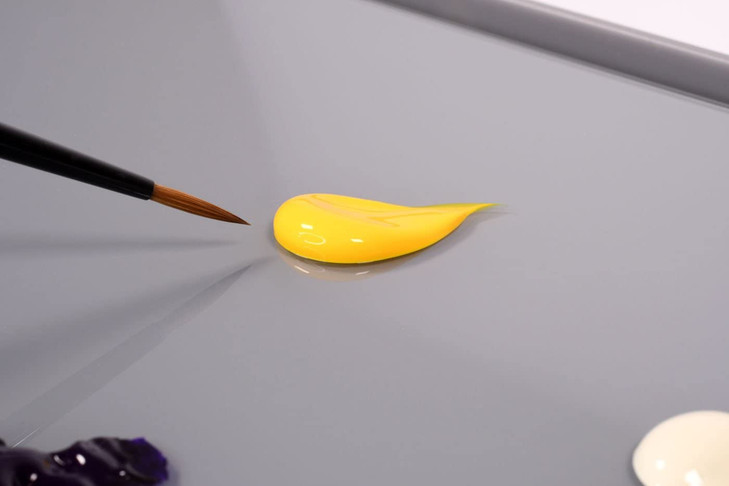 Redgrass Glass Palette for Oil Painting, Acrylics, Miniature Painting - 8.5" Painter Lite - Tempered Glass with Bevelled Edges - 4 Rubber feet - Ligh