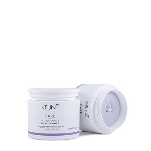 Keune Care Blonde Savior Mask, Intensive Repair & Moisturizing Treatment for Blonde & Bleached Hair, 6.8 Fl Oz