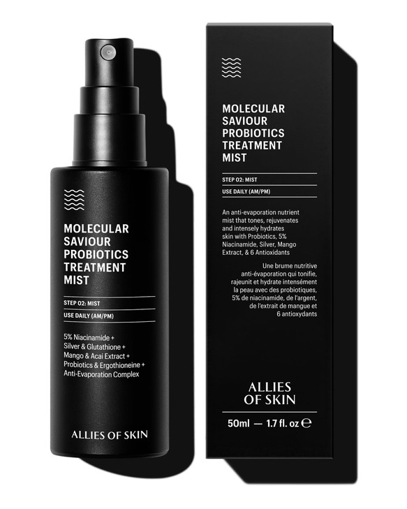 Allies of Skin Probiotic Face Mist | Toner Facial Mist to Minimize Pores | Probiotic Skincare for Moisture Retention | 5% Niacinamide for Glowy Skin